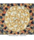 Homespice Decor Jute Braided Accessories Russett Beige 240001PS 4 in. Set of 6 Round Rug