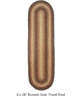 Homespice Decor Jute Braided Accessories Russett Beige 240125PS 8 in. X 28 in. Set of 13 Oval Rug