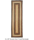 Homespice Decor Jute Braided Accessories Russett Beige 240141PS 8 in. X 28 in. Set of 13 Rect Rug