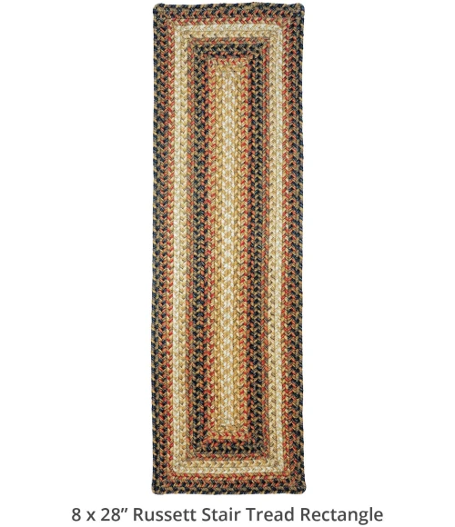Homespice Decor Jute Braided Accessories Russett Beige 240141PS 8 in. X 28 in. Set of 13 Rect Rug