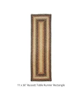 Homespice Decor Jute Braided Accessories Russett Beige 572042 11 in. X 36 in. Rect Rug