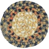 Homespice Decor Jute Braided Accessories Russett Beige 240001PS 4 in. Set of 6 Round Rug
