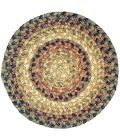 Homespice Decor Jute Braided Accessories Russett Beige 240017PS 8 in. Set of 3 Round Rug