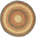 Homespice Decor Jute Braided Accessories Russett Beige 240035PS 15 in. Set of 2 Round Rug
