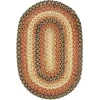 Homespice Decor Jute Braided Accessories Russett Beige 240049PS 13 in. X 19 in. Set of 4 Oval Rug