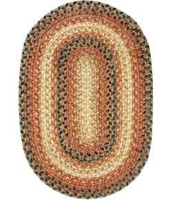 Homespice Decor Jute Braided Accessories Russett Beige 240049PS 13 in. X 19 in. Set of 4 Oval Rug