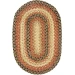 Homespice Decor Jute Braided Accessories Russett Beige 240049PS 13 in. X 19 in. Set of 4 Oval Rug