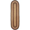 Homespice Decor Jute Braided Accessories Russett Beige 240093PS 8 in. X 28 in. Set of 2 Oval Rug