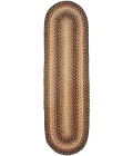Homespice Decor Jute Braided Accessories Russett Beige 240125PS 8 in. X 28 in. Set of 13 Oval Rug