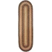 Homespice Decor Jute Braided Accessories Russett Beige 240093PS 8 in. X 28 in. Set of 2 Oval Rug