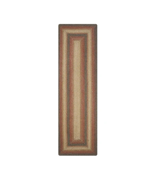 Homespice Decor Jute Braided Russett Beige 519047 22 in. X 72 in. Rect Rug