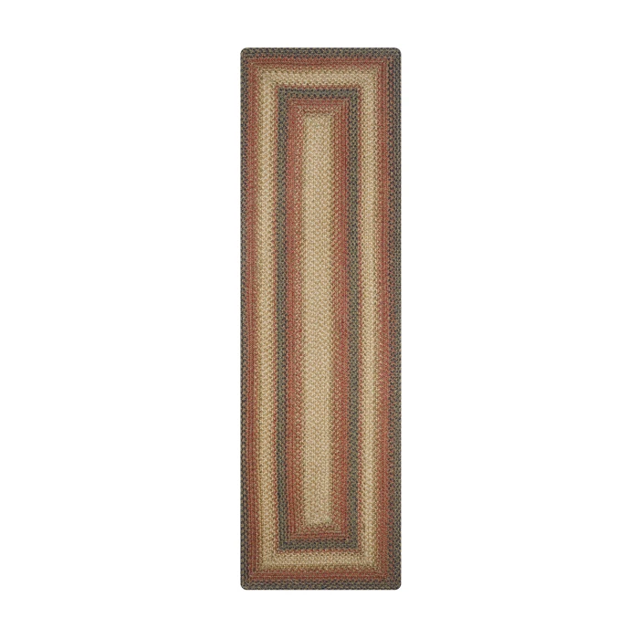 Homespice Decor Jute Braided Russett Beige 519047 22 in. X 72 in. Rect Rug