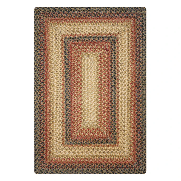 Homespice Decor Jute Braided Russett Beige 515049 6 ft. X 9 ft. Rect Rug