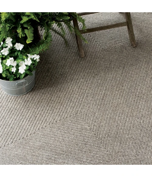Homespice Decor Ultra Durable Braided Slate Light Grey 315564 6 ft. X 9 ft. Rect Rug