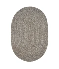 Homespice Decor Ultra Durable Braided Slate Light Grey 300560 27 in. X 45 in. Oval Rug