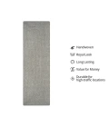 Homespice Decor Ultra Durable Braided Slate Light Grey 329561 22 in. X 72 in. Rect Rug