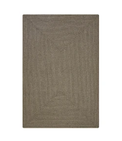 Homespice Decor Ultra Durable Braided Smoke Grey, Brown 322685 20 in. X 30 in. Rect Rug