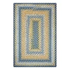 Homespice Decor Cotton Braided Sunflowers Blue 454317 20 in. X 30 in. Rect Rug