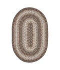 Homespice Decor Ultra Durable Braided Wildwood Brown 306623 8 ft. X 10 ft. Oval Rug