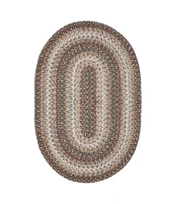 Homespice Decor Ultra Durable Braided Wildwood Brown 305626 6 ft. X 9 ft. Oval Rug