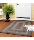 Homespice Decor Ultra Durable Braided Wildwood Brown 306623 8 ft. X 10 ft. Oval Rug