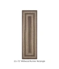 Homespice Decor Ultra Durable Braided Wildwood Brown 329622 22 in. X 72 in. Rect Rug