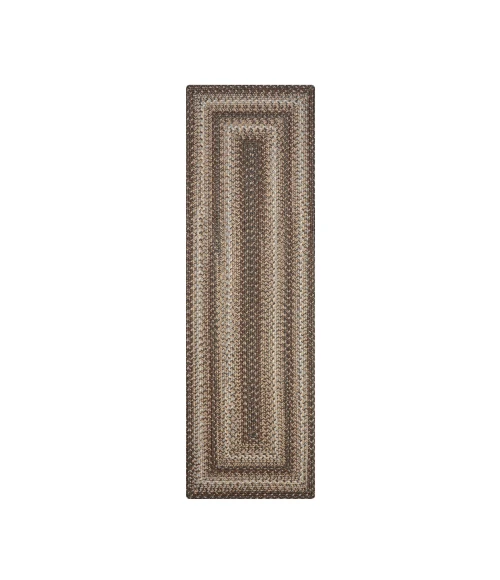 Homespice Decor Ultra Durable Braided Wildwood Brown 329622 22 in. X 72 in. Rect Rug