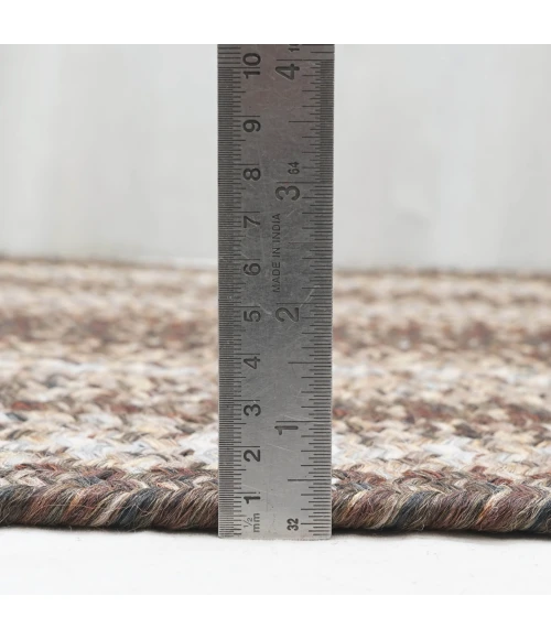 Homespice Decor Ultra Durable Braided Wildwood Brown 329622 22 in. X 72 in. Rect Rug