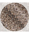 Homespice Decor Ultra Durable Braided Wildwood Brown 306623 8 ft. X 10 ft. Oval Rug