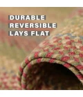 Homespice Decor Jute Braided Rug Multicolor Azalea 2ft. x 3ft. Rect. Rug
