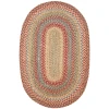 Homespice Decor Jute Braided Rug Multicolor Azalea 2ft. x 3ft. Oval Rug