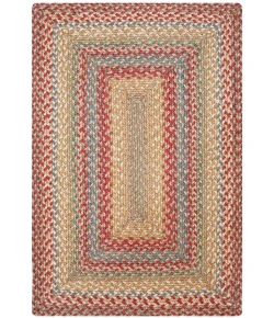 Homespice Decor Jute Braided Rug Multicolor Azalea 10in. x 10in. Rect. Rug