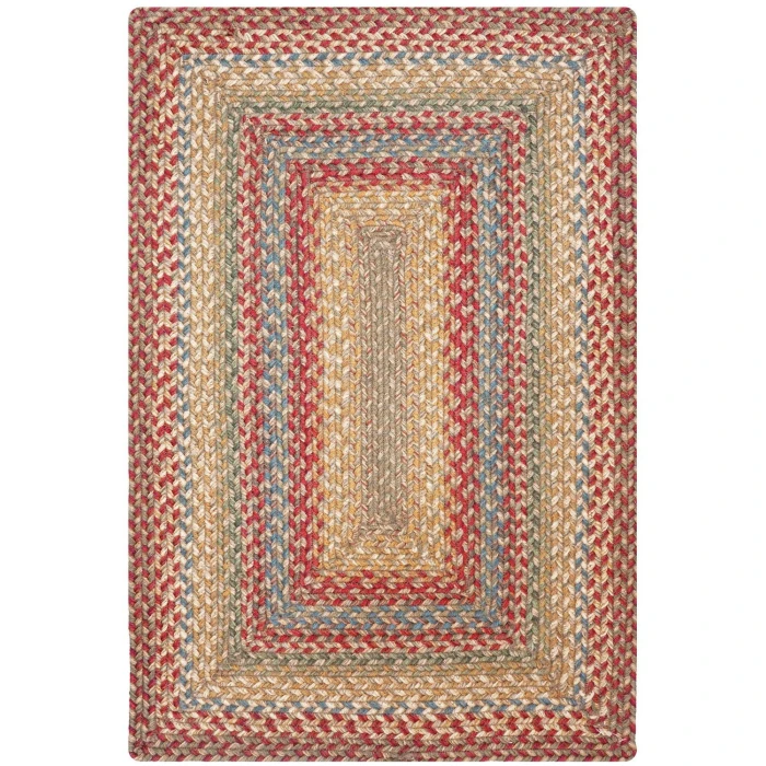 Homespice Decor Jute Braided Rug Multicolor Azalea 2ft. x 3ft. Rect. Rug