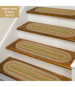 Homespice Decor Jute Braided Accessories Azalea Multi 240129PS 8 in. X 28 in. Set of 13 Oval Rug