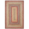 Homespice Decor Jute Braided Rug Multicolor Azalea 10in. x 10in. Rect. Rug