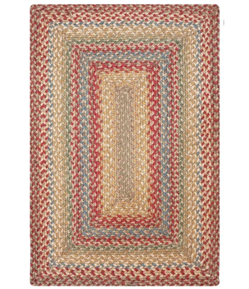 Homespice Decor Jute Braided Rug Multicolor Azalea 2ft. x 3ft. Rect. Rug