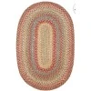 Homespice Decor Jute Braided Rug Multicolor Azalea 2ft. x 3ft. Oval Rug