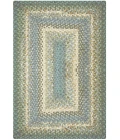 Homespice Decor Cotton Braided Rug Blue Baja Blue 10in. x 10in. Rect. Rug
