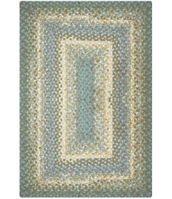 Homespice Decor Cotton Braided Rug Blue Baja Blue 10in. x 10in. Rect. Rug