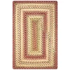 Homespice Decor Ultra Durable Braided Rug Multicolor Barcelona 10in. x 10in. Rect. Rug