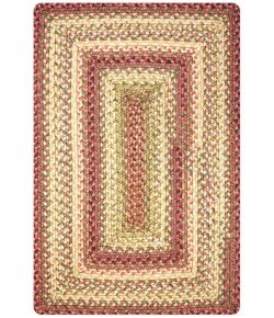 Homespice Decor Ultra Durable Braided Rug Multicolor Barcelona 10in. x 10in. Rect. Rug