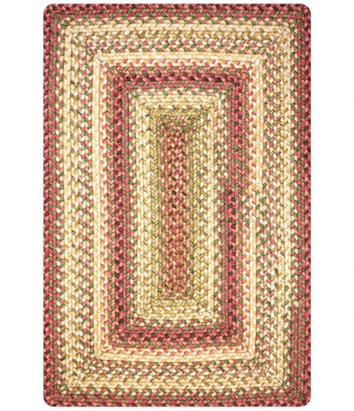 Homespice Decor Ultra Durable Braided Rug Multicolor Barcelona 10in. x 10in. Rect. Rug