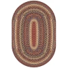 Homespice Decor Cotton Braided Biscotti Brown 400246 27 in. X 45 in. Oval Rug