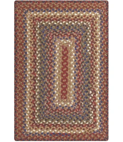 Homespice Decor Cotton Braided Rug Brown Biscotti 10in. x 10in. Rect. Rug