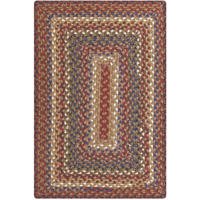 Homespice Decor Cotton Braided Biscotti Brown 413246 4 ft. X 6 ft. Rect Rug