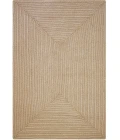 Homespice Decor Ultra Durable Braided Rug Brown Biscuit 10in. x 10in. Rect. Rug