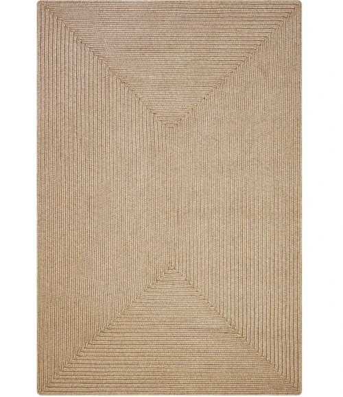 Homespice Decor Ultra Durable Braided Rug Brown Biscuit 10in. x 10in. Rect. Rug