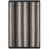 Homespice Decor Ultra Durable Korean Backing Rug Black Blackbird 17.3 x 47in. Rect. Rug