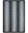 Homespice Decor Ultra Durable Korean Backing Rug Blue Blue Oasis 17.3 x 47in. Rect. Rug