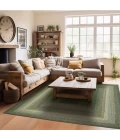 Homespice Decor Ultra Durable Braided Rug Green & Brown Cedar Ridge 10in. x 10in. Rect. Rug